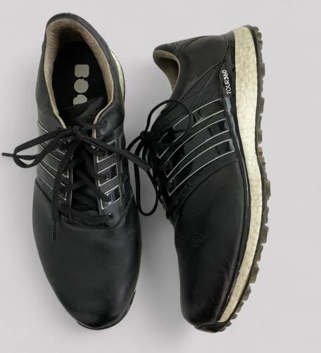 ADIDAS Tour 360 Boost Spikeless Men's Golf Shoes Black- Size 12