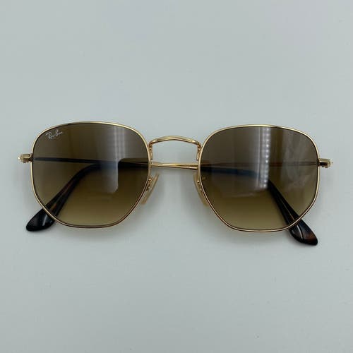 RAY BAN Light Brown Gradient Round Unisex Sunglasses RB3548N 001/51