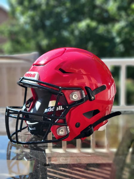 2021 Red Riddell Speedflex Football Helmet Size Large Youth
