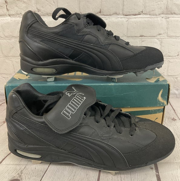 Puma 197080 02 Men's CELL METAL PRO LOW Metal Baseball Cleats Black Black US 9