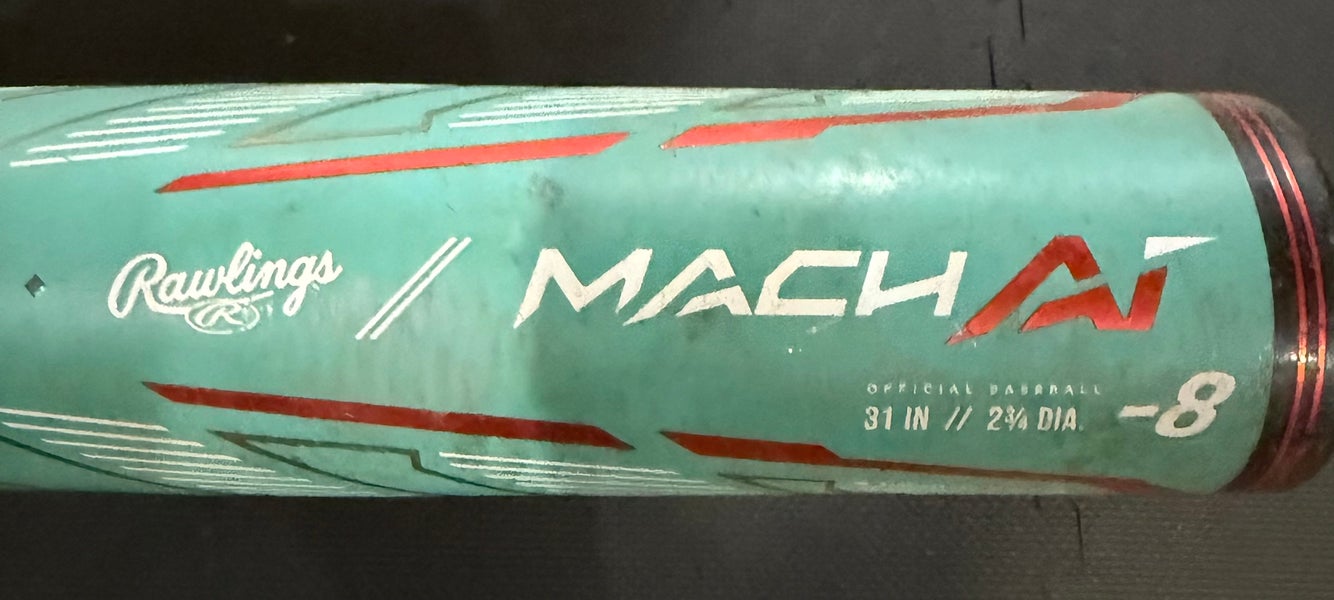2024 Rawlings Mach AI Alloy Bat (-8) 23 oz 31" (Used)