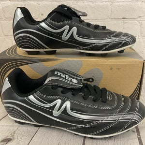 Markwort MS5128 Men's MITRE VALHALLA Soccer Cleats Black Silver US 6.5