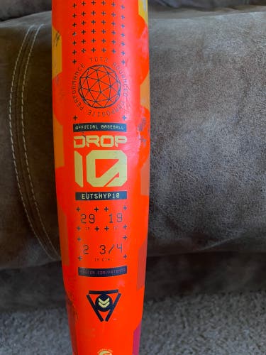 2025 Easton Hype Fire Composite USSSA Certified Bat (-10)  19 oz 29" (Used)