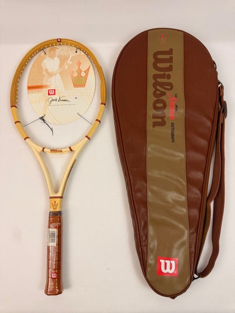 1986 Rare Wilson Jack Kramer Staff 85 Mid 16x18 Racket 5/8 Cover