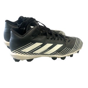 Used Adidas ADIZERO SPG 753001 CLEATS Adult FB Cleats Black And Grey Senior 13 11862-S000089838