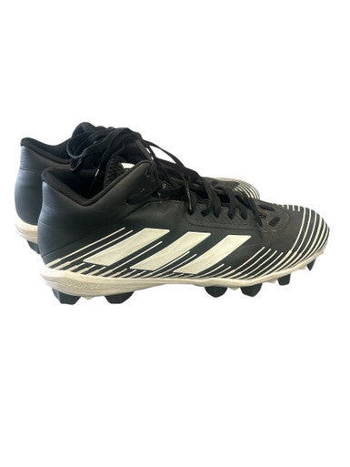 Used Adidas ADIZERO SPG 753001 CLEATS Adult FB Cleats Black And Grey Senior 13 11862-S000089838