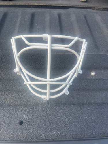 Hockey Goalie Single bar white cat eye