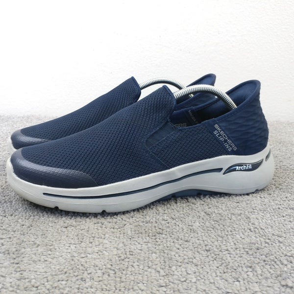 Skechers Slip-ins Go Walk Arch Fit Hands Free Mens Size 10.5 Shoes Navy Blue