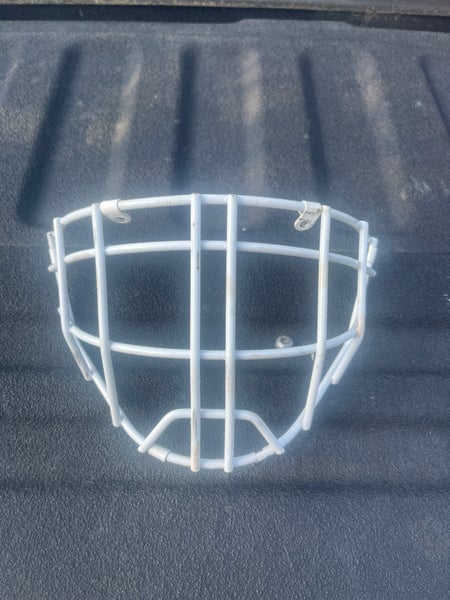 Hockey Goalie white “cheater” cage aka Tim Thomas cage