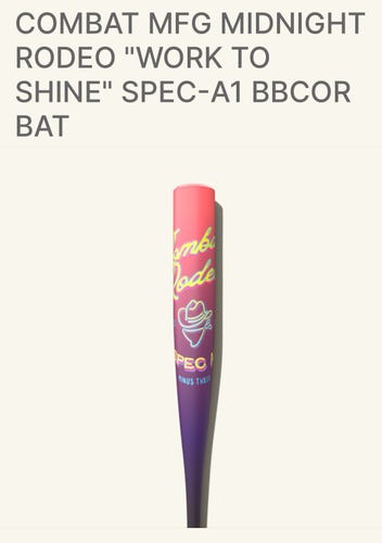 2025 Combat MFG Spec A1 Alloy BBCOR Certified Bat (-3) 29 oz 32" (New)