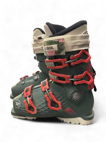 ROSSIGNOL WOMEN'S ALLTRACK SKI BOOTS - GOOD HEELS & TOES (HAWAIIAN STYLE)