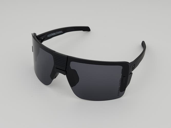 Heatwave Vector Large Rimless Sunglasses ANSI Z87+ Black Frame Dark Smoke H46