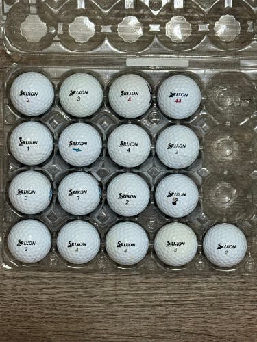 17 Srixon Z-Star Golf Balls - 5A Mint Condition Only