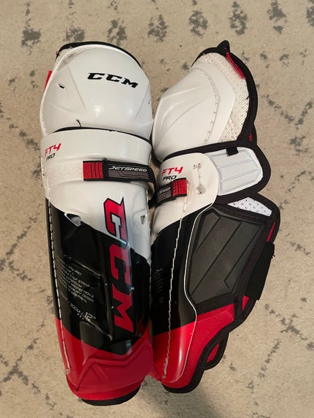 Ccm Jetspeed FT4 Pro 12" Hockey Jr Shin Guards
