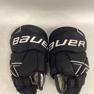 Used Bauer NSX GLOVES Youth Gloves Black 9" 11851-S000036407
