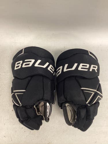 Used Bauer NSX GLOVES Youth Gloves Black 9" 11851-S000036407