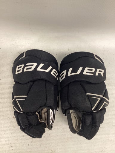 Used Bauer NSX GLOVES Youth Gloves Black 9" 11851-S000036407