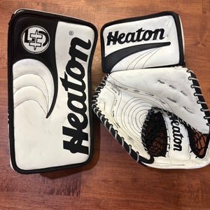 Heaton Helite 5 Re-Build Regular Senior Glove & Blocker Set (Used)
