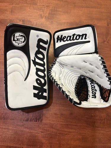 Heaton Helite 5 Re-Build Regular Senior Glove & Blocker Set (Used)