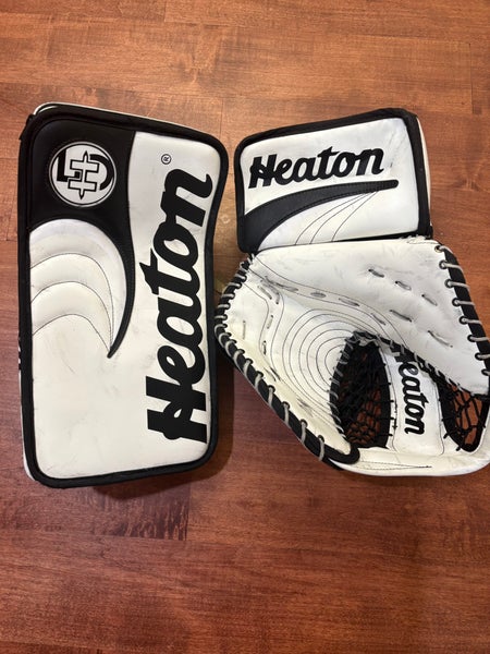 Heaton Helite 5 Re-Build Regular Senior Glove & Blocker Set (Used)