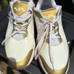 Gold Men's Size M 11.5 (W 12.5) Adult Boombah Shoes (Used)