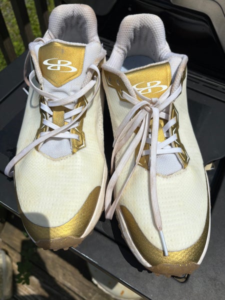 Gold Men's Size M 11.5 (W 12.5) Adult Boombah Shoes (Used)
