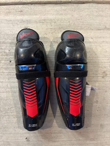 Junior Bauer Lil Sport Shin Pads 12" - Excellent Condition (Used)