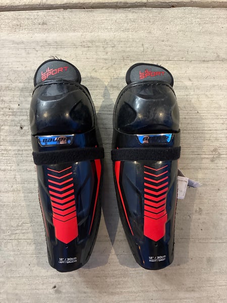 Junior Bauer Lil Sport Shin Pads 12" - Excellent Condition (Used)