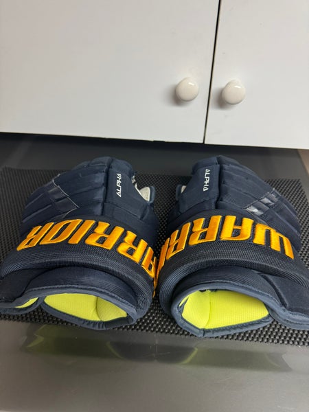 Warrior Alpha DX Pro Gloves 14" Pro Stock St Louis Blues(Used)