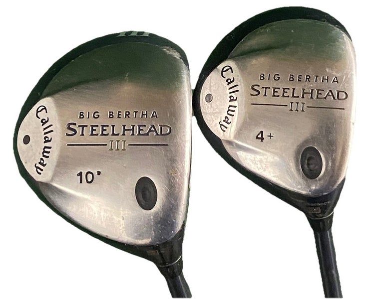 Callaway Big Bertha Steelhead III Wood Set Driver, 4+ Wood RH Stiff Graphite
