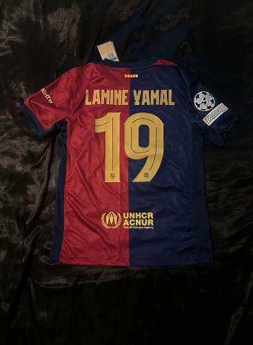 2024/2025 Barcelona X Cactus Jack Home Kit UCL Patch Lamine Yamal