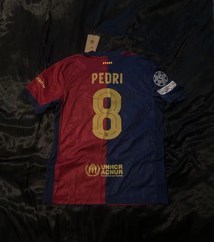 2024/2025 Barcelona X Cactus Jack Home Kit UCL Patch Pedri