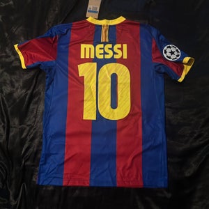 2010/2011 Barcelona Home Kit UCL Patch Messi 10