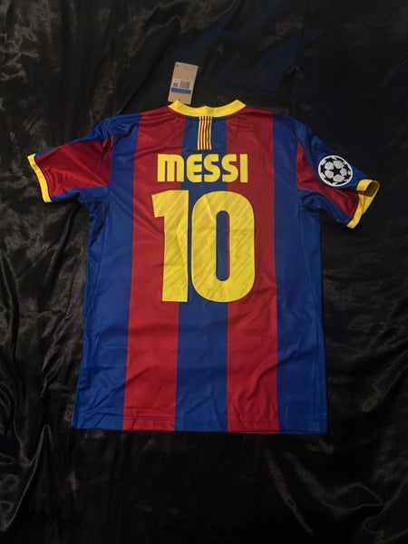 2010/2011 Barcelona Home Kit UCL Patch Messi 10