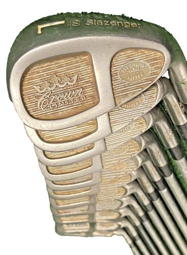 Slazenger Crown Limited Iron Set 3-PW,GW,SW,LW RH +1" Stiff Graphite New Grips