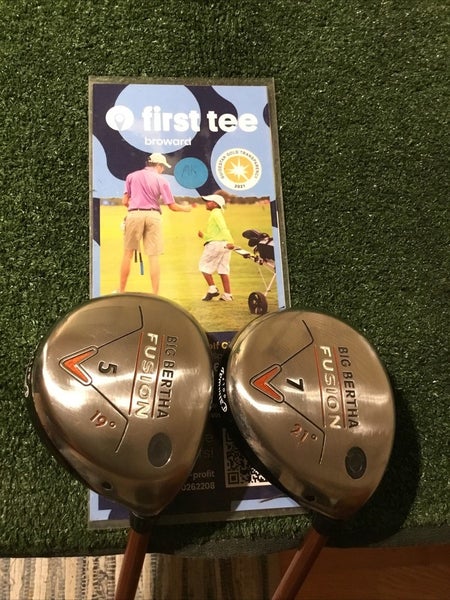 Callaway Ladies Big Bertha Fusion Woods Set (5W & 7W) Aldila NVS 55g Graphite