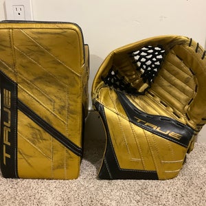 Ilya Samsonov Vegas golden knights pro stock/game used glove and blocker 2024-25