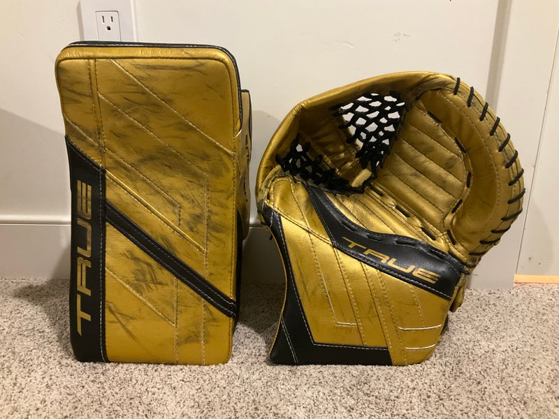 Ilya Samsonov Vegas golden knights pro stock/game used glove and blocker 2024-25