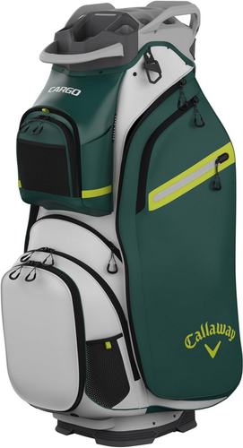 NEW Callaway Golf 2025 Cargo White/Forest/Flo Yellow Cart Golf Bag