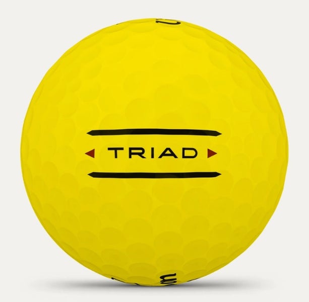 Wilson Staff Triad Golf Balls (Yellow, 3pk) 1 Sleeve 2025  NEW