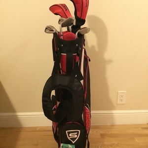 Strata Plus Full Set (3W, 5H, 6-PW-SW, Putter) Regular Steel & Stand Bag Mens