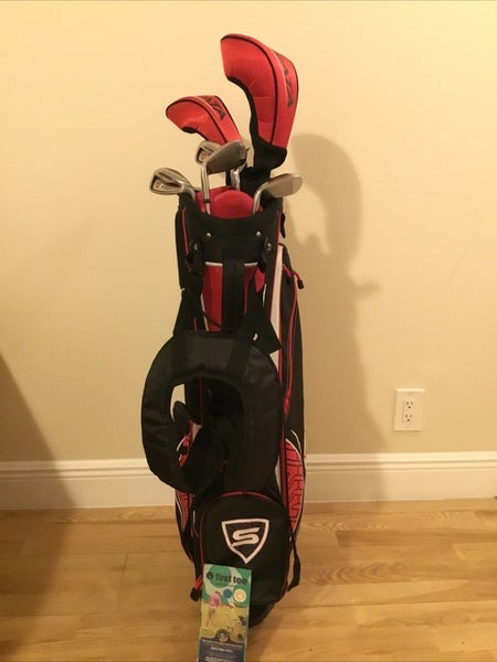 Strata Plus Full Set (3W, 5H, 6-PW-SW, Putter) Regular Steel & Stand Bag Mens