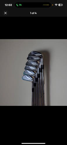 Men's Mizuno MP-64 Right Handed Iron Set Stiff Flex  Steel Shaft (Used)
