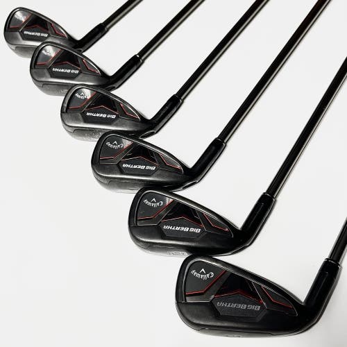 Callaway Big Bertha 19 Iron Set 5-9, PW Left Handed Regular Flex Graphite Shafts