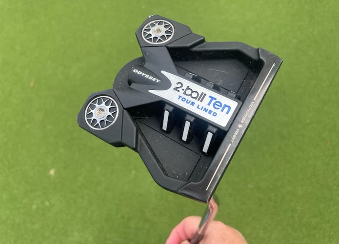 LEFT HANDED ODYSSEY 2021 TEN 2-BALL PUTTER PUTTER 35 IN STROKE LAB 3GEN GREY
