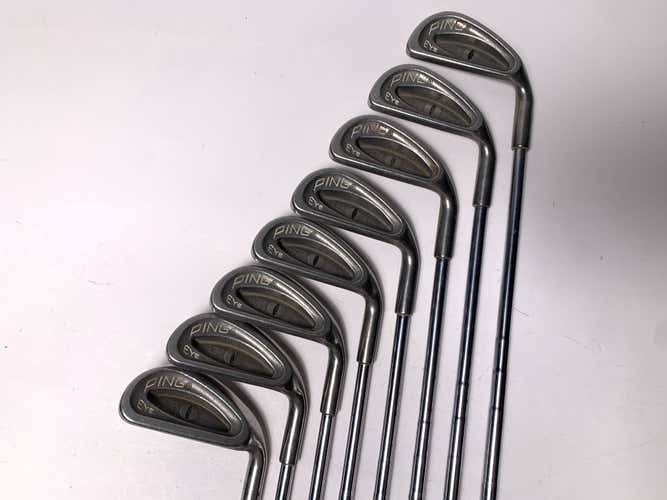Ping Eye Iron Set 3-PW Black Dot ZZ Lite Stiff Steel Mens RH