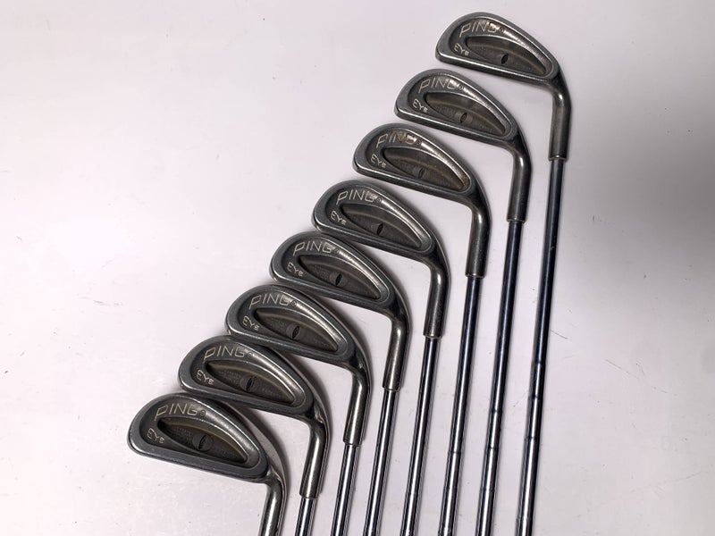 Ping Eye Iron Set 3-PW Black Dot ZZ Lite Stiff Steel Mens RH