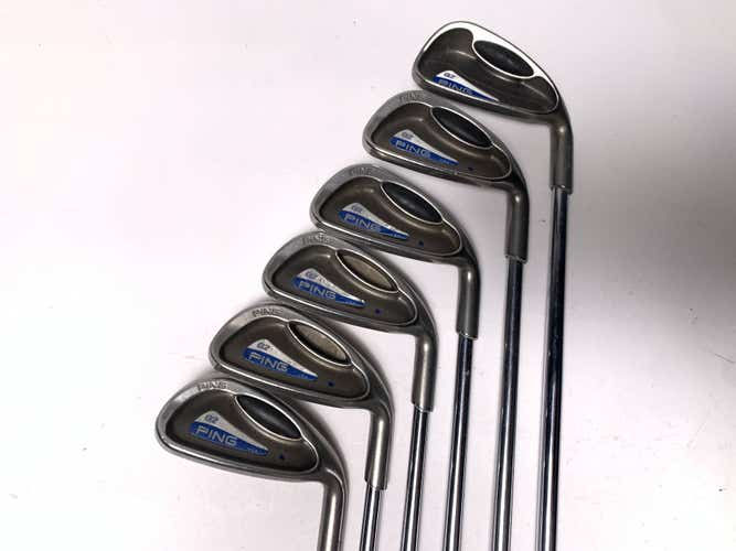 Ping G2 Iron Set 5-PW Blue Dot 1* Up Cushin Stiff RH Midsize Grips +1/2''