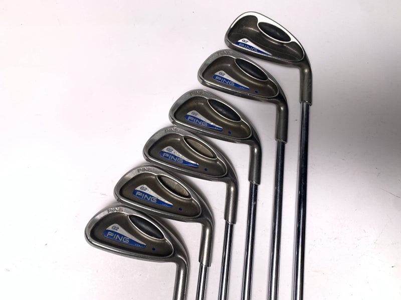 Ping G2 Iron Set 5-PW Blue Dot 1* Up Cushin Stiff RH Midsize Grips +1/2''