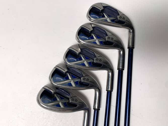Callaway X-22 Iron Set 7-PW+SW 45g Ladies Graphite Womens RH